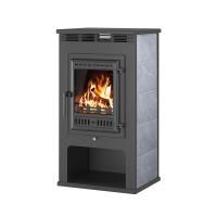 Печь-Камин ASTON 11кВт (180 м3) d150мм (Чугунная дверь)
