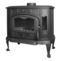 Печь-камин Литком из чугуна ПМЧ-9АС, со стеклом, установлена внутренняя защита топки