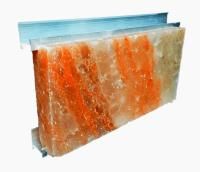 Соляная плитка из Гималайской соли 200x100x25мм шлифованная с пазом