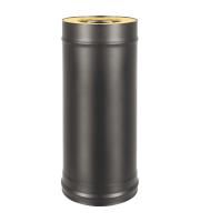 Сэндвич-труба Black Везувий двухконтурная (сталь 0,5 мм, высота 500 мм)