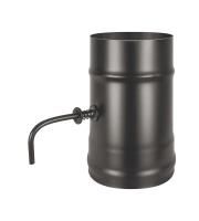 Шибер поворотный Black Везувий одноконтурный (сталь 0,8 мм)