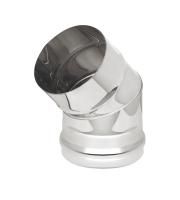 Колено Везувий одноконтурное 45° 3 секции (сталь 0,8 мм)