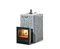 Дровяная печь ИзиСтим Ялта 25 К/2024, сталь AISI 430