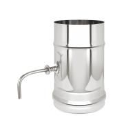 Шибер поворотный Везувий одноконтурный (сталь 0,5 мм)