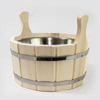 Шайка 5л с нержавеющей вставкой (липа) СК для бани