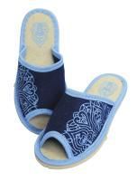 Тапочки открытые "Морозное кружево" женские