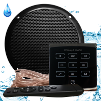 Комплект влагостойкой акустики для бани, сауны и хамама SteamWater Black ECO VISATON