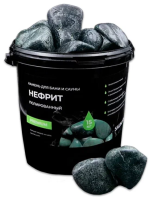 Камни для сауны SAUNARU Нефрит шлифованный PREMIUM, фракция до 100 мм