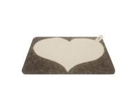 Коврик для бани "Светлое сердце" комбинированный