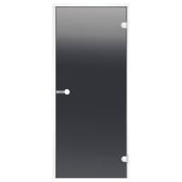 Дверь для хамам стеклянная Harvia Alu серый (белый)