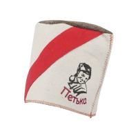 Шапка Кубанка "ПЕТЬКА" белая для бани и сауны