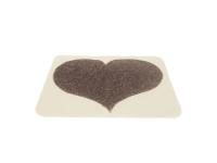 Коврик для бани "Темное сердце" комбинированный