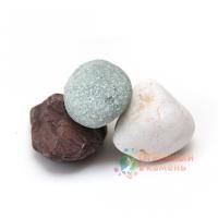 Камни для печей Огненный камень Микс Премиум (Жадеит, Кварц, Яшма)