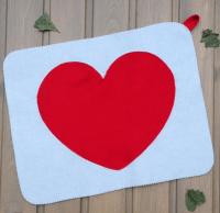 Коврик "Сердце" для бани