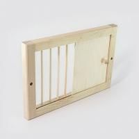 Вентиляционная решетка с задвижкой большая (липа) СК для бани