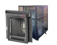 Дровяная печь Ферингер Квадра в сетке