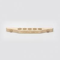 Полочка под масло 5 отверстий с гравировкой (липа) СК для бани