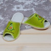 Тапочки открытые "Авокадо" женские для бани