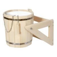 Обливное устройство 16л. Липа с пластиковой вставкой (ОЛП-16) (М-63)