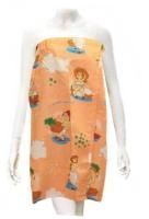 Накидка "Парео" х/б с рисунком для бани и сауны