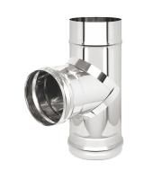 Тройник Везувий одноконтурный (сталь 0,8 мм) 90°