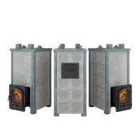 Дровяная печь Эверест Everest Лёгкий Пар Профи Талькохлорит резная