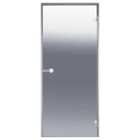 Дверь для хамам стеклянная Harvia Alu сатин (алюминий)