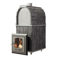 Чугунная печь VVD Калита Арочная Pro СЕРПЕНТИНИТ «БАРХАТ»