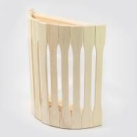 Абажур угловой полукруглый (липа) для бани