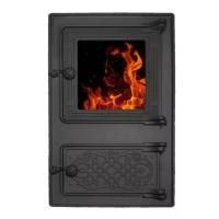 Печной портал Литком ПДТ-4.1С, «Любава», со стеклом