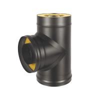 Сэндвич-тройник Black Везувий двухконтурный (сталь 0,5 мм)