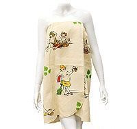 Накидка "Парео" лен+хлопок для бани и сауны