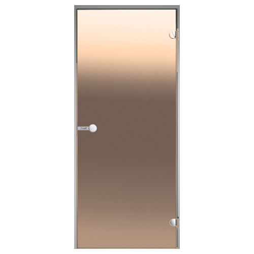 Дверь для хамам стеклянная Harvia Alu бронза (алюминий)