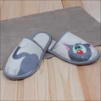 Тапочки закрытые "Серый кот" женские