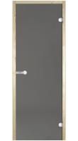 Дверь стеклянная Harvia STG серый, осина