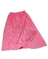 Комплект Махровый женский (накидка, чалма) для бани и сауны