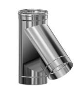 Тройник Везувий одноконтурный 45° (сталь 0,8 мм)