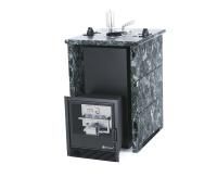 Газо-дровяная печь ИзиСтим Анапа (в трехстороннем кожухе) сталь AISI 430 комплектация с САБК-40