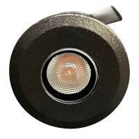 Точечный светильник для бани, сауны и хамама Steam&Water (цвет черный)