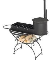 Мангал Везувий "Удачный 8" с печкой под казан