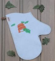 Рукавица "С легким паром!" для бани