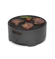 Мангал Везувий "Дачник" с чугунной решеткой барбекю "СТЕЙК"