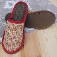 Тапочки закрытые "Гобелен. Кантри бежевый" женские