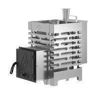 Дровяная печь Aston Inox АКВА нержавеющая сталь