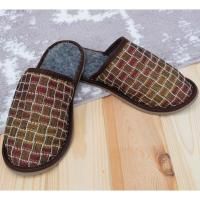 Тапочки закрытые "Гобелен. Коричневый" мужские