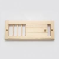 Вентиляционная решетка с задвижкой малая (липа) СК для бани