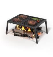 Плита чугунная Везувий "ГРИЛЬ","СТЕЙК" с подставкой