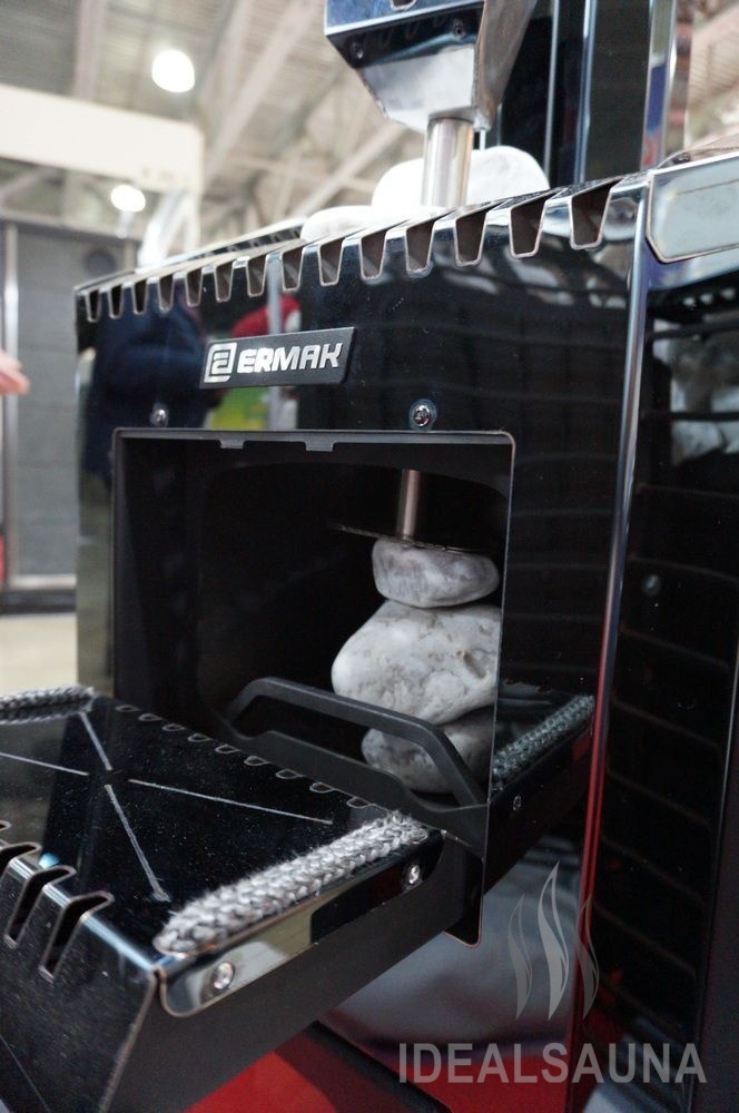 Дровяная печь Ермак Люкс Black