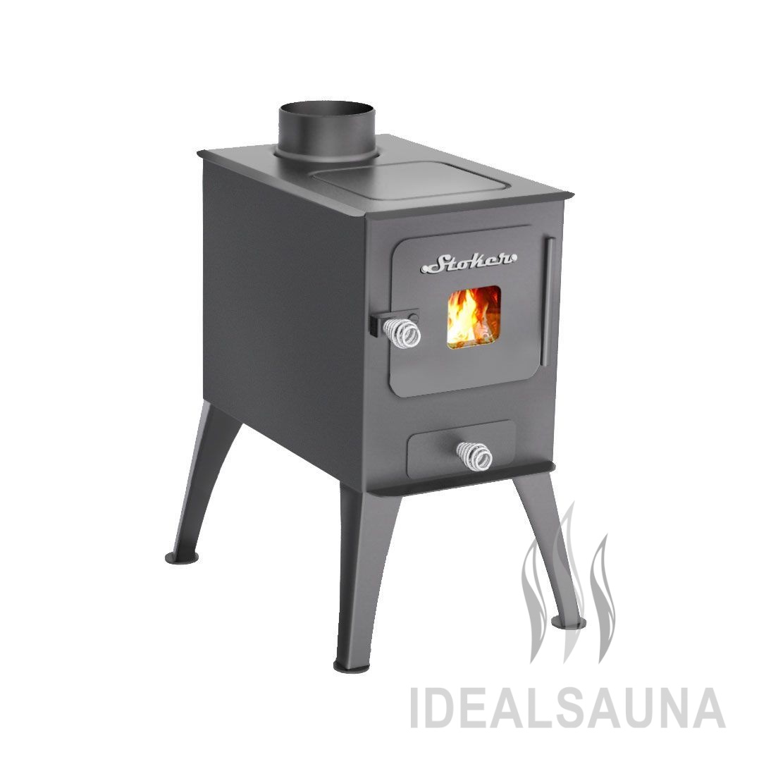 Печь буржуйка Stoker Cадовая 50 стекло (до 50 м3)