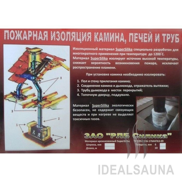 Лента Суперсилика для ППУ и дымохода